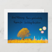 goedemorgen feestdagenkaart (Voorkant / Achterkant)