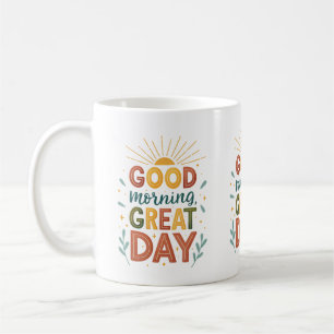 Goedemorgen Grote Dag Inspirerend Koffie Mok