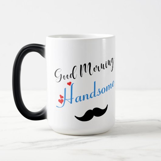 Goedemorgen, handige Mok voor morphing koffie (Links)