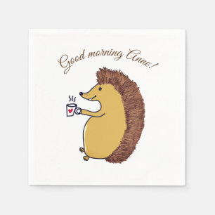 Goedemorgen, Hedgehog papieren servetten
