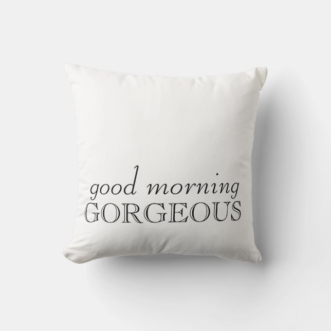 "Goedemorgen heerlijk" Pillow Kussen (Voorkant)
