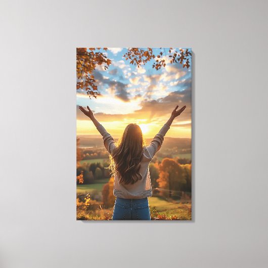 Goedemorgen Herfst Canvas Afdruk (Voorkant)