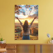 Goedemorgen Herfst Canvas Afdruk (Insitu (Woonkamer))