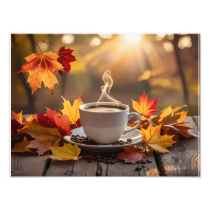Goedemorgen herfst foto afdruk