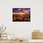 Goedemorgen herfstveld poster (Keuken)