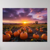 Goedemorgen herfstveld poster (Voorkant)