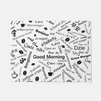 Goedemorgen in alle talen van het woord deurmat