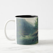 Goedemorgen in de Adirondacks Tweekleurige Koffiemok (Links)