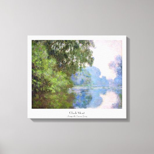 Goedemorgen in de buurt van Giverny Claude Monet Canvas Afdruk (Voorkant)