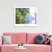 Goedemorgen in de buurt van Giverny Claude Monet Canvas Afdruk (Insitu (Woonkamer))