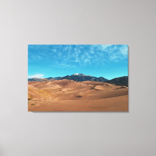 Goedemorgen in de Dunes Canvas Afdruk (Voorkant)