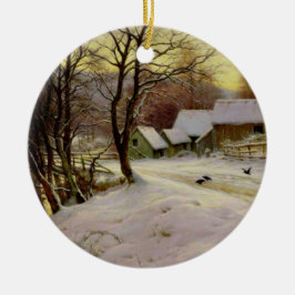 Goedemorgen in de winter keramisch ornament