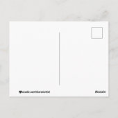 Goedemorgen in een pine bos briefkaart (Achterkant)