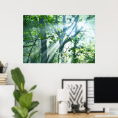 Goedemorgen in het bos poster (Thuiskantoor)