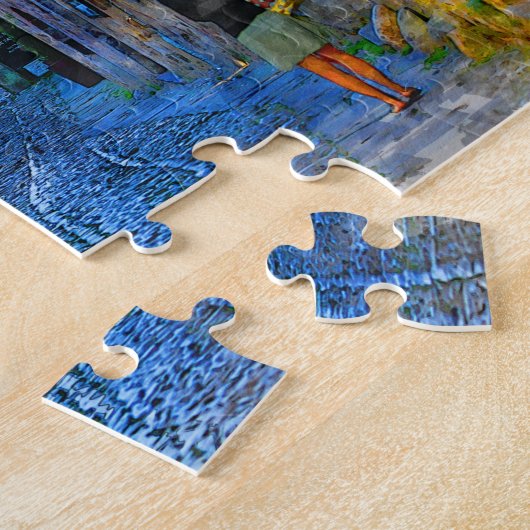 Goedemorgen in Santillana del Mar - Het echte Span Legpuzzel (Zijkant)