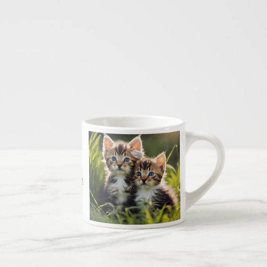"Goedemorgen" Kitten Espresso Kop (Rechts)