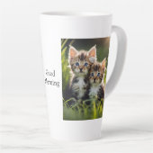 "Goedemorgen" Kitten Latte Mok (Rechterhoek)