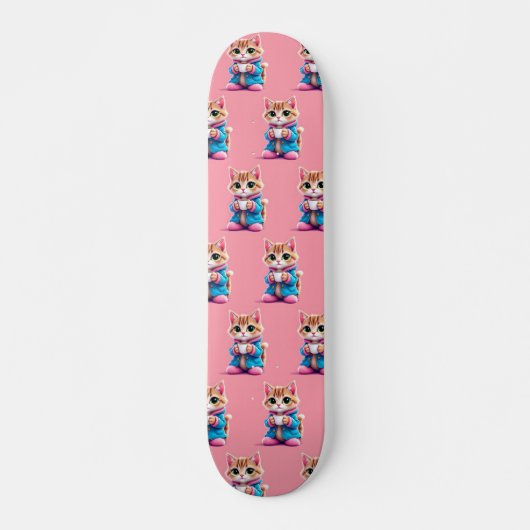 Goedemorgen Kitten Skateboard (Voorkant)
