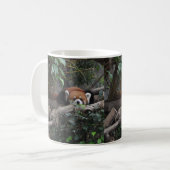 Goedemorgen, kleine Red Panda. Koffiemok (Voorkant links)