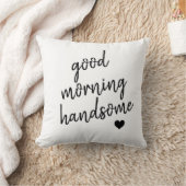 Goedemorgen knappe man met een hart kussen (Deken)