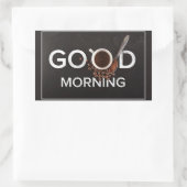 Goedemorgen koffie stickers (Tas)