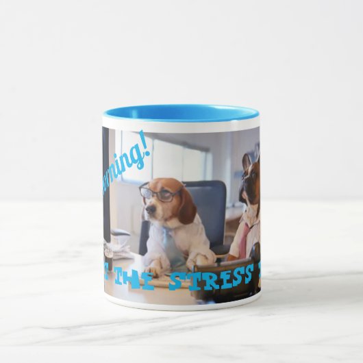 Goedemorgen! Laat de stress beginnen... Mok (Midden)