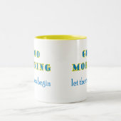 Goedemorgen laat de stress Mok beginnen (Center)