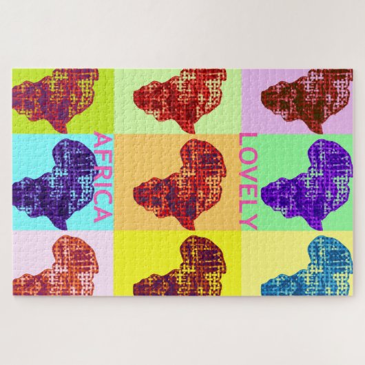 Goedemorgen, liefdevol Afrika hebben een fijne dag Legpuzzel (Horizontaal)