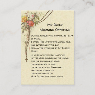 Goedemorgen met de Katholieke Prayer Floral Heilig Plaatskaartje