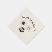 Goedemorgen met koffie servetten (Hoek)