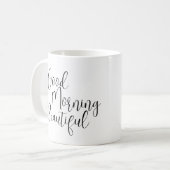 Goedemorgen mooi koffiemok (Voorkant links)