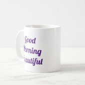 Goedemorgen mooi koffiemok (Voorkant links)