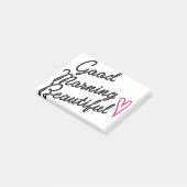 Goedemorgen mooi post-it® notes (Schuin)