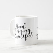 Goedemorgen mooie koffie-Mok Koffiemok (Voorkant links)