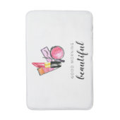 Goedemorgen mooie Makeup Waterverf lipstick Badmat (Voorkant Verticaal)