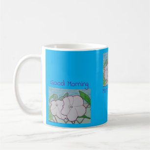 Goedemorgen, Morning Glories Azure Blue Koffiemok