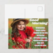 Goedemorgen Motivatie Briefkaart (Voorkant / Achterkant)