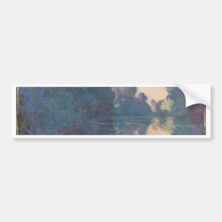 Goedemorgen op de Seine bij Giverny - Claude Monet Bumpersticker
