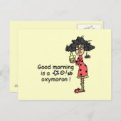 Goedemorgen Oxymoron Briefkaart (Voorkant / Achterkant)