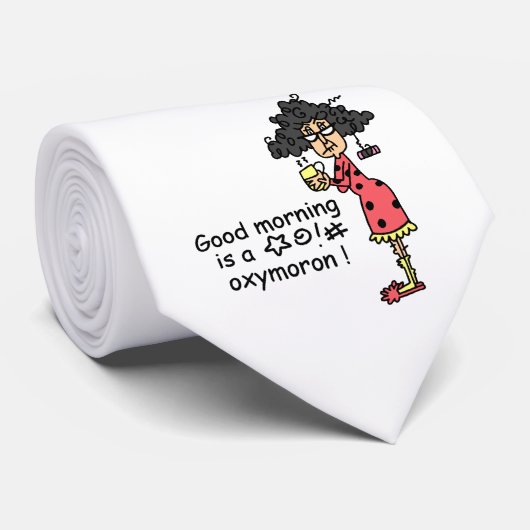 Goedemorgen Oxymoron Stropdas (Opgerold)