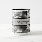 Goedemorgen pa Black Grey Ringer 15oz Mok (Midden)