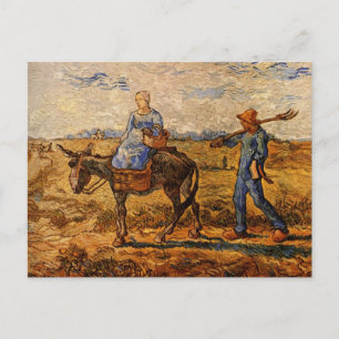 Goedemorgen, Peasant Couple van Vincent van Gogh Briefkaart
