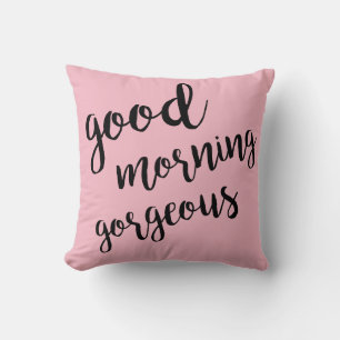 Goedemorgen Prachtig roze Sierkussen