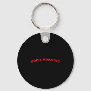 Goedemorgen religieuze god sleutelhanger