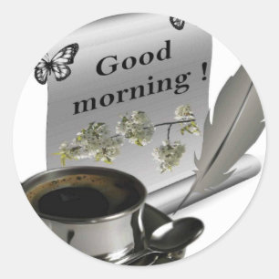 Goedemorgen Ronde Sticker