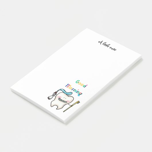 Goedemorgen ( schattige tand ) post-it® notes (Schuin)