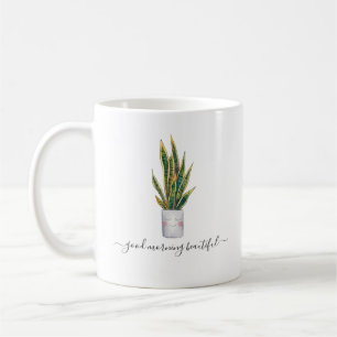 Goedemorgen Schone Mooie Pottige Plant Koffiemok