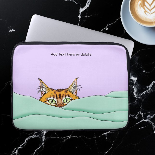 Goedemorgen Sinaasappel Cat Funny Laptop Sleeve (Creator heeft geüpload)