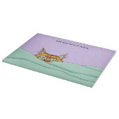 Goedemorgen Sinaasappel Cat Funny Snijplank (Hoek)