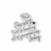 Goedemorgen Sticker (Voorkant)